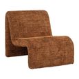 Kelly Cinnamon Fabric Lounge Chair