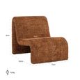 Kelly Cinnamon Fabric Lounge Chair