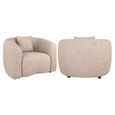 Luxandra Lounge Chair - Sand - Fabric