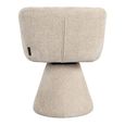 Madeline Cream Fabric Swivel Chair