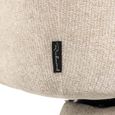 Madeline Cream Fabric Swivel Chair