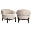 Montana Lounge Chair - Chunky - Natural - Fabric and Wood