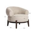 Montana Lounge Chair - Chunky - Natural - Fabric and Wood