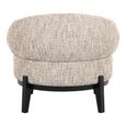Montana Natural Fabric Accent Chair with Black Legs