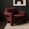 Apex Accent Armchair - Burgundy Velvet - Fabric