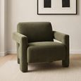 Apex Accent Armchair - Soft Weave Olive Green - Fabric