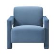 Apex Accent Armchair - Blue Velvet - Fabric