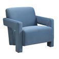 Apex Accent Armchair - Blue Velvet - Fabric
