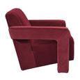 Apex Accent Armchair - Burgundy Velvet - Fabric