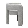 Crescent Armchair - Curved Back - Dove - Fabric