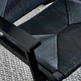 Icaria Accent Armchair - Black - Oak and Woven Rope
