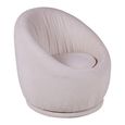 Cordoba Swivel Lounge Chair - Cream - Fabric