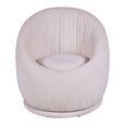 Cordoba Swivel Lounge Chair - Cream - Fabric