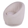 Cordoba Swivel Lounge Chair - Cream - Fabric