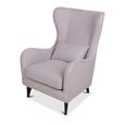 Oxford Accent Armchair - Wing Back - Light Beige - Fabric