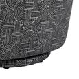 Aura Swivel Chair - Curved Back - Charcoal - Fabric