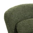Aura Swivel Chair - Curved Back - Olive - Fabric