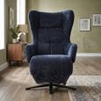 Elevate Electric Lounge Armchair - Dual Motor - Navy - Fabric