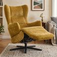Elevate Electric Lounge Armchair - Dual Motor - Mustard - Fabric
