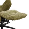 Elevate Electric Lounge Armchair - Dual Motor - Olive - Fabric