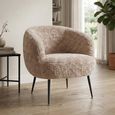 Willow Accent Armchair - Fawn - Fabric