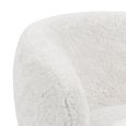 Willow Accent Armchair - Lamb White - Fabric