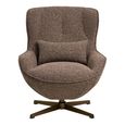 Blenheim Swivel Lounge Chair - Brown - Fabric