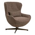 Blenheim Swivel Lounge Chair - Brown - Fabric