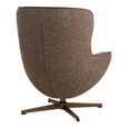 Blenheim Swivel Lounge Chair - Brown - Fabric
