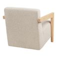 Caracas Lounge Armchair - Beige - Fabric and Plywood