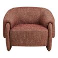 Hamilton Lounge Armchair - Curved Back - Fabric
