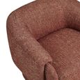 Hamilton Lounge Armchair - Curved Back - Fabric