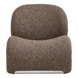 Sofia Lounge Chair - Brown - Fabric