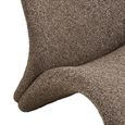 Sofia Lounge Chair - Brown - Fabric