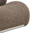 Sofia Lounge Chair - Brown - Fabric