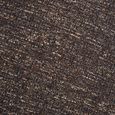Zomba Lounge Armchair - Dark Brown and Chrome - Fabric and Metal