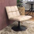 Yerevan Natural Fabric Swivel Chair thumbnail