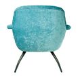 Amalfi Blue Chenille Fabric Accent Chair thumbnail 5