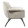 Amalfi Grey Chenille Fabric Accent Chair thumbnail 4