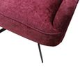 Salinas Swivel Berry Pink Chenille Fabric Armchair thumbnail 5