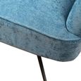 Salinas Swivel Ocean Blue Chenille Fabric Armchair thumbnail 5