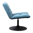 Yerevan Blue Chenille Fabric Swivel Chair thumbnail 4