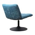 Yerevan Blue Chenille Fabric Swivel Chair thumbnail 5