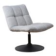 Yerevan Grey Chenille Fabric Swivel Chair thumbnail 3