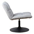 Yerevan Grey Chenille Fabric Swivel Chair thumbnail 4