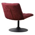 Yerevan Pink Chenille Fabric Swivel Chair thumbnail 5