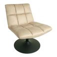 Yerevan Natural Fabric Swivel Chair thumbnail 3