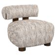 Arabella Beige Fabric Accent Chair