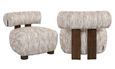 Arabella Beige Fabric Accent Chair