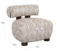 Arabella Beige Fabric Accent Chair